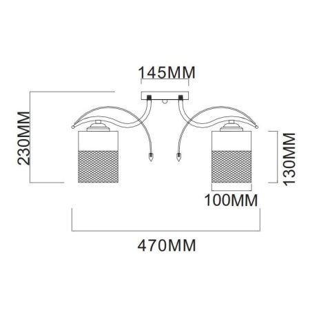 Потолочная люстра Rivoli Hulda 9068-305 Б0047525