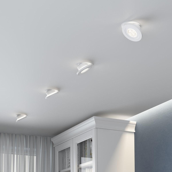 Встраиваемый светодиодный светильник Elektrostandard Surf 25084/LED 6W 4000K белый a063674 Встраиваемый светодиодный светильник Elektrostandard Surf 25084/LED 6W 4000K белый a063674