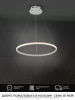 Подвесной светодиодный светильник Seven Fires Sigild WD6023/1P-WT