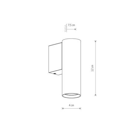 Настенный светильник Nowodvorski Fourty Wall S Gray 10889