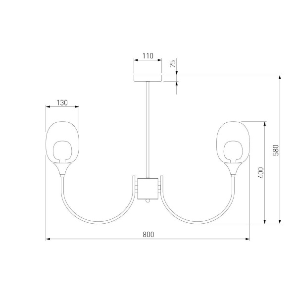 Подвесная люстра Eurosvet Spritz 70217/8 латунь