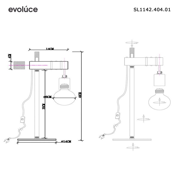 Прикроватная лампа Evoluce Bagetti SL1142.404.01