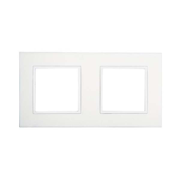 Рамка LK Studio 2-постовая из натурального анодированного алюминия LK45 854223-1