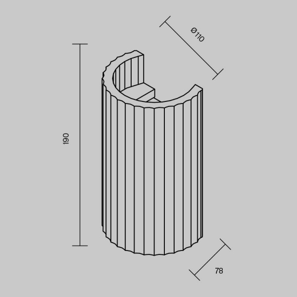 Бра Maytoni Technical C124WL-GU10-02-W