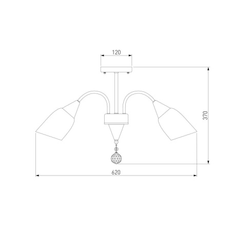 Потолочная люстра Eurosvet 30149/5 хром