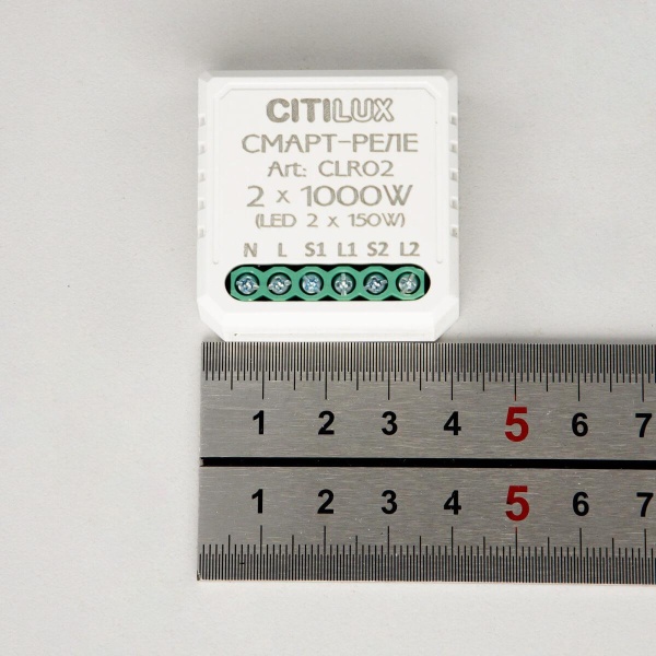 Смарт-реле Citilux 2-х канальное CLR02 Smart Relay Смарт-реле Citilux 2-х канальное CLR02 Smart Relay