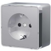 Розетка с заземлением Werkel Gallant серебряный W5071006 4690389167157