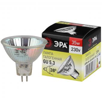 Лампа галогенная ЭРА GU5.3 35W 2700K прозрачная GU5.3-JCDR (MR16) -35W-230V-CL