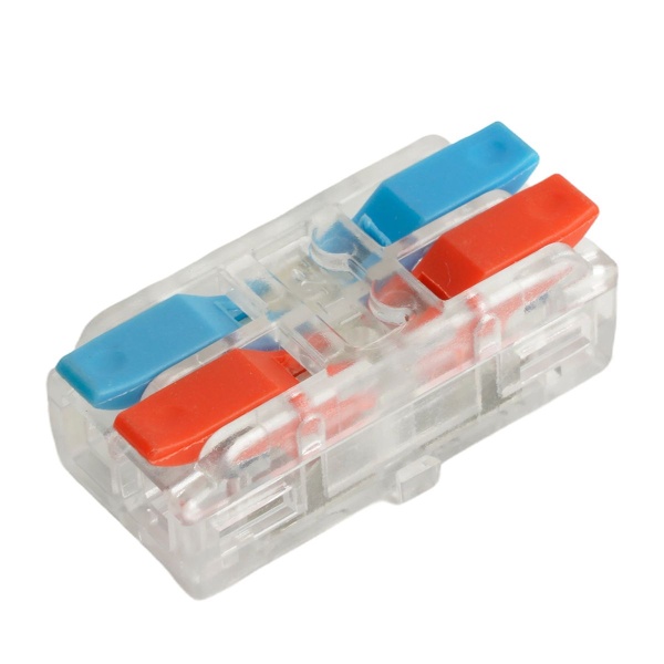 Клемма супер-компактная проходная серии 219 на 2 контакта Stekker,LD219-422, (DIY упак 10 шт) 49784 49784