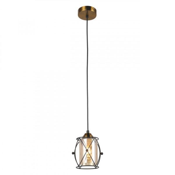 Подвесная люстра IMEX MD.1023-1-P-BK+GBR