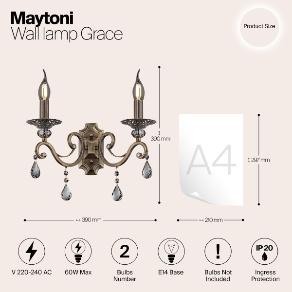 Бра Maytoni Grace RC247-WL-02-R