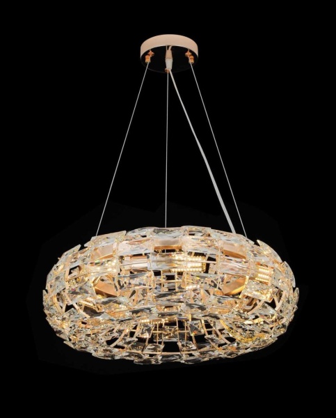 Люстра подвесная Alfa Light F4024-25 600mm SDG E14x8