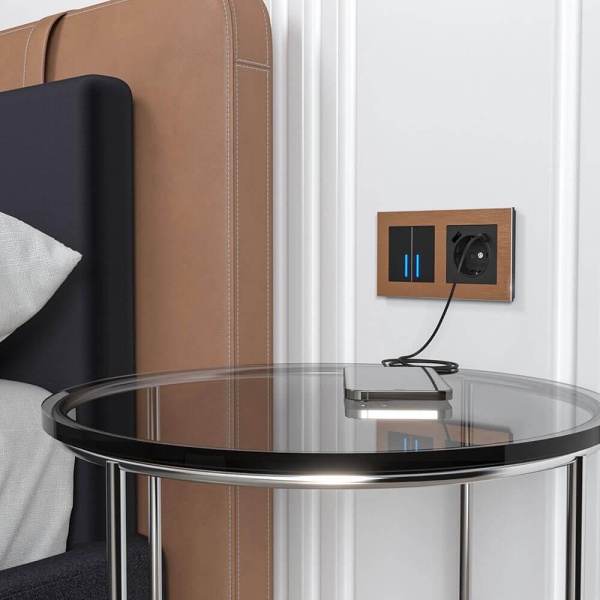 Розетка Werkel с быстрой зарядкой USB Type A+С черный W1171708 4690389176449 Розетка Werkel с быстрой зарядкой USB Type A+С черный W1171708 4690389176449