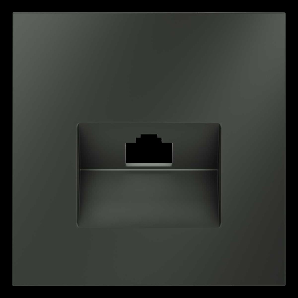 Накладка для розетки компьютерной RJ45 кат.6 S70 (титан) Voltum VLS001306