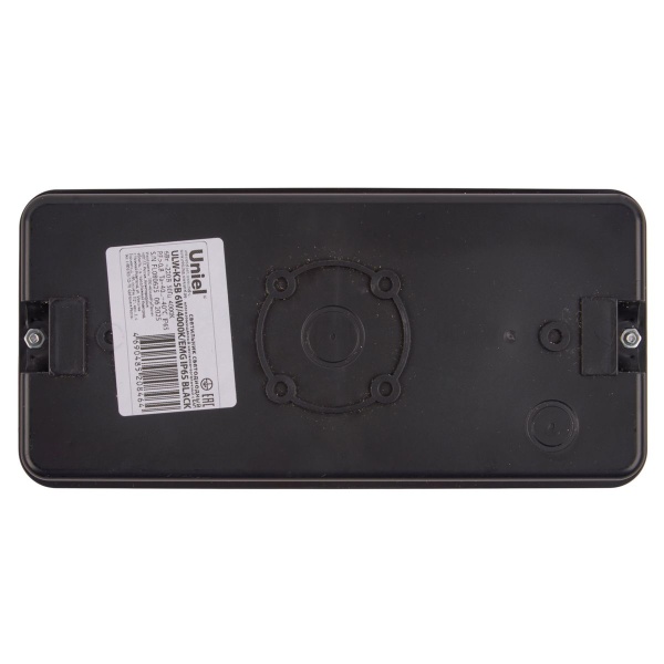 Светильник пылевлагозащищенный Uniel ULW-K25B 6W/4000K/EMG IP65 BLACK