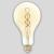 Лампа светодиодная филаментная Hiper E27 8W 2200K янтарная HL-2201