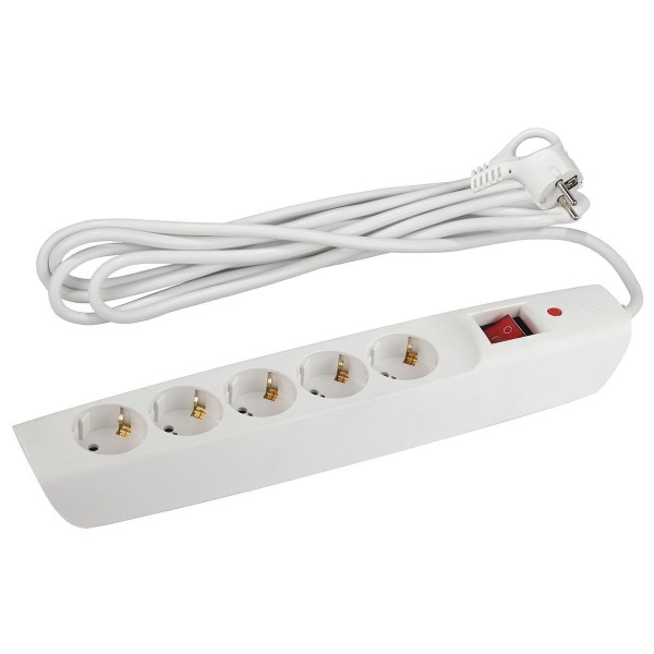 Сетевой фильтр ЭРА 5гн 4м с/з SFX-5es-4m-W Б0044021 Сетевой фильтр ЭРА 5гн 4м с/з SFX-5es-4m-W Б0044021