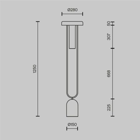 Торшер Maytoni MOD463FL-L24BS3K