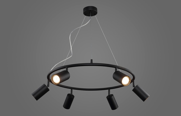 Светильник подвесной Crystal Lux RIVO SP6 BL
