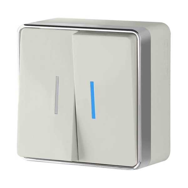 Выключатель двухклавишный с подсветкой Werkel Gallant слоновая кость W5020103 4690389164187 Выключатель двухклавишный с подсветкой Werkel Gallant слоновая кость W5020103 4690389164187