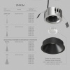 Точечный светодиодный светильник Denkirs Shine Glow DK2431-BK