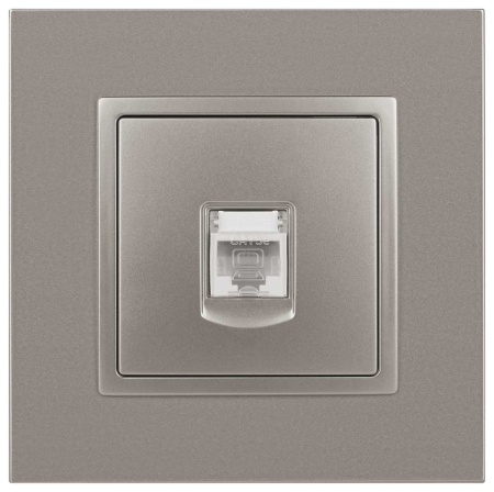 Розетка ЭРА Elegance 14-3107-16 RJ45, титан Б0065764