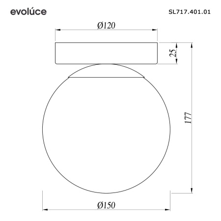 Настенно-потолочный светильник Evoluce Acini SL717.401.01