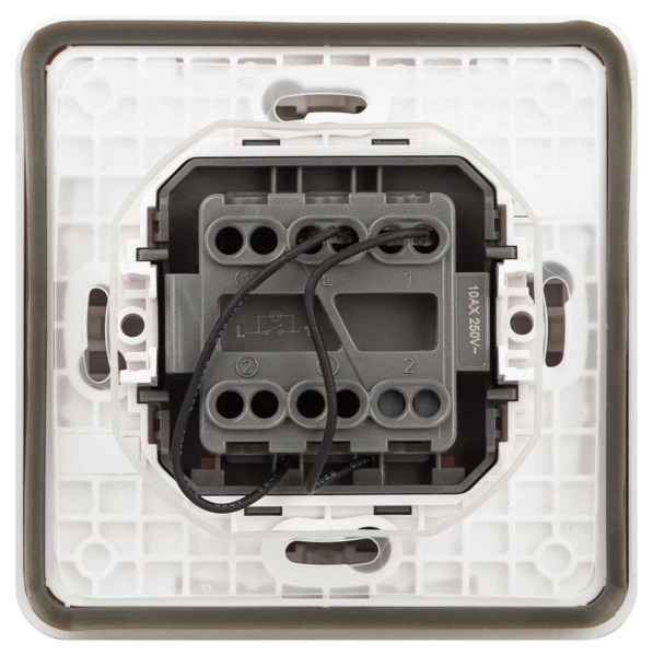Выключатель ЭРА Эксперт 11-1522-01 с подсветкой IP55 10АХ-250В СУ белый Б0063279