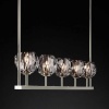 Подвесная люстра Imperium Loft Rh Boule De Cristal Linear Chandelier 5 Nickel 240205-22