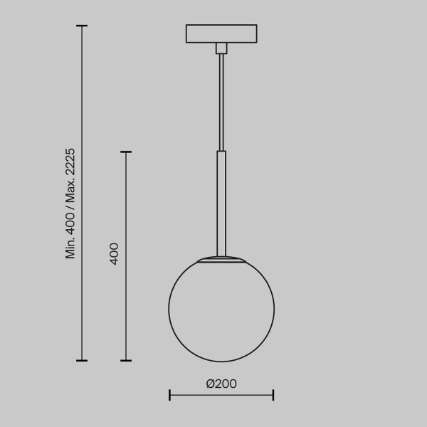 Подвесной светильник Maytoni Basic form MOD321PL-01B1