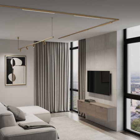 Трековый светильник Elektrostandard Brass Line a071847