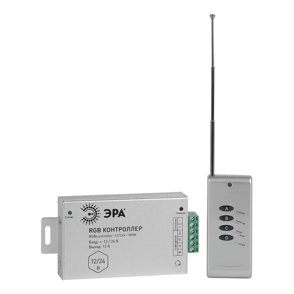 Контроллер ЭРА RGBcontroller-12/24V-180W/288W Б0043444 Контроллер ЭРА RGBcontroller-12/24V-180W/288W Б0043444