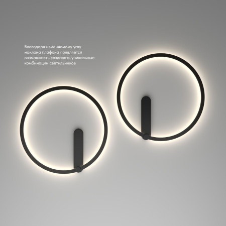 Настенный светодиодный светильник Denkirs Round DK5035-BK