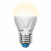 Лампа светодиодная (UL-00002420) E27 7W 3000K матовая LED-G45 7W/WW/E27/FR PLP01WH