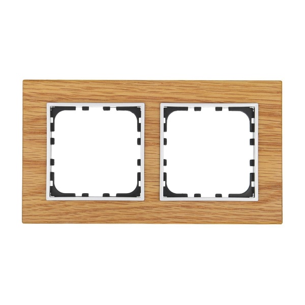 Рамка LK Studio 2-постовая из натурального светлого дерева (дуб) LK60 864255-1