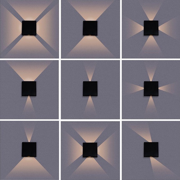 Уличный настенный светодиодный светильник Arte Lamp Algol A1445AL-4BK