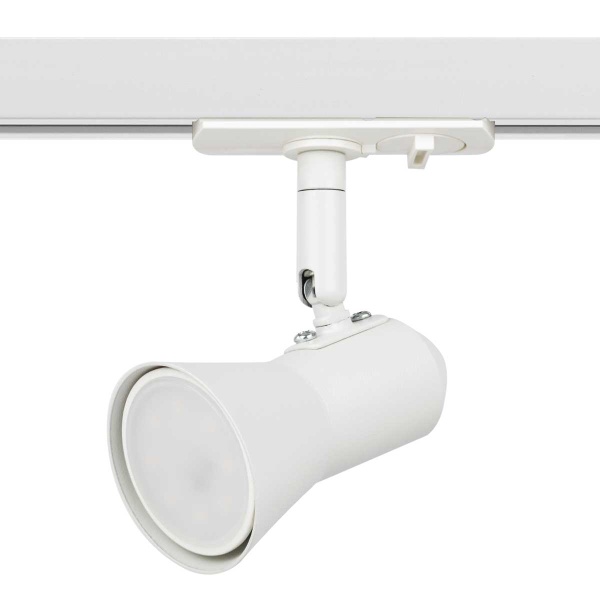 Трековый светильник однофазный ЭРА Taper TR37-GU10 WH Б0053303