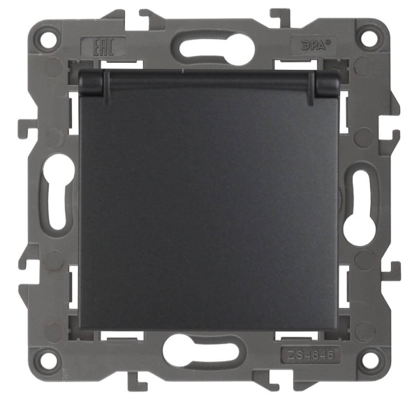 Розетка ЭРА Elegance 2P E Schuko со шторками с крышкой 16A 250V 14-2103-05 Б0034282 Розетка ЭРА Elegance 2P E Schuko со шторками с крышкой 16A 250V 14-2103-05 Б0034282