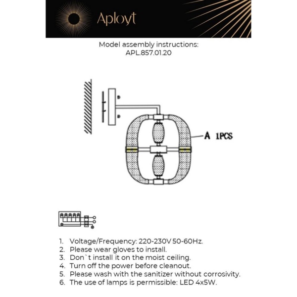 Бра APL.857.01.20 Бра APL.857.01.20