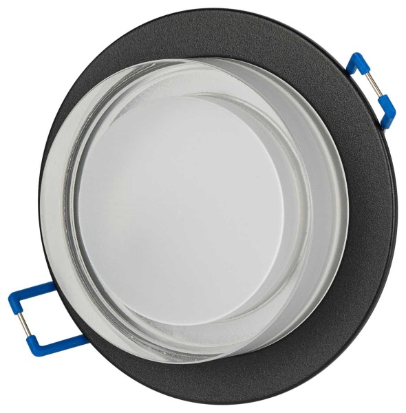 Светильник встраиваемый декоративный ЭРА DK107 BK под лампу MR16 GU5.3 черный Б0058397