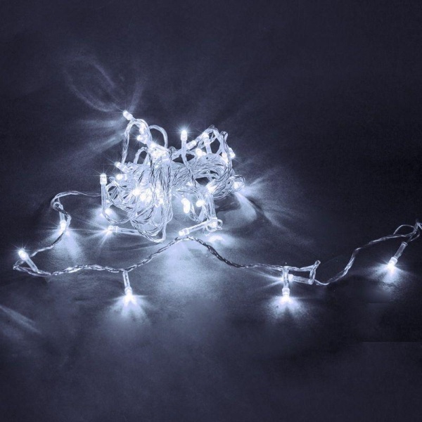 Cветодиодная гирлянда Sneha нить 230V белый статичный A-019 LED WT