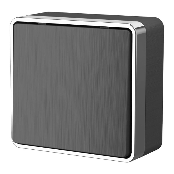 Выключатель одноклавишный проходной Werkel Gallant графит рифленый W5012004 4690389164071 Выключатель одноклавишный проходной Werkel Gallant графит рифленый W5012004 4690389164071