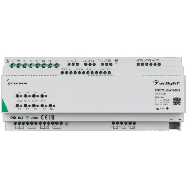 Релейный модуль Arlight KNX-724-SW10-DIN 025664 Релейный модуль Arlight KNX-724-SW10-DIN 025664