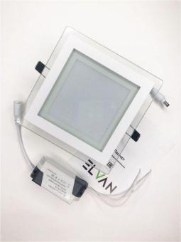Встраиваемый светодиодный светильник Elvan VLS-705SQ-12W-WH-Wh