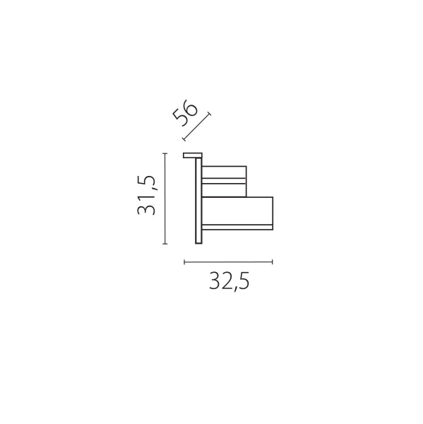 Заглушка боковая встраиваемая к треку 5030xx-R Quattro Lightstar 503167-R