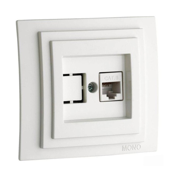 Розетка компьютерная RJ45 Mono Electric Despina 6 кат жемчуг 102-252505-125 Розетка компьютерная RJ45 Mono Electric Despina 6 кат жемчуг 102-252505-125