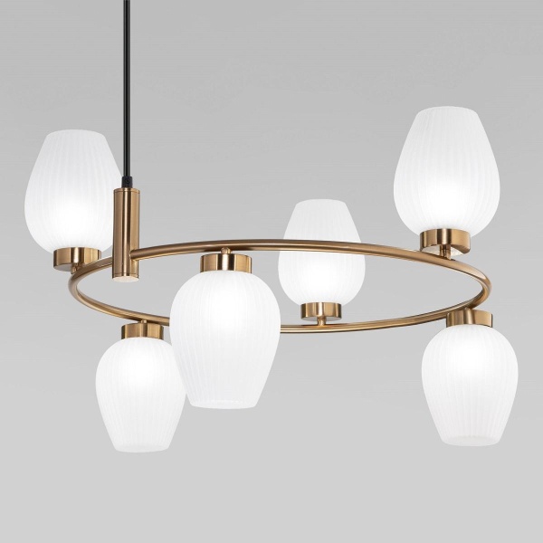 Подвесная люстра Eurosvet Alva 30183/6 латунь