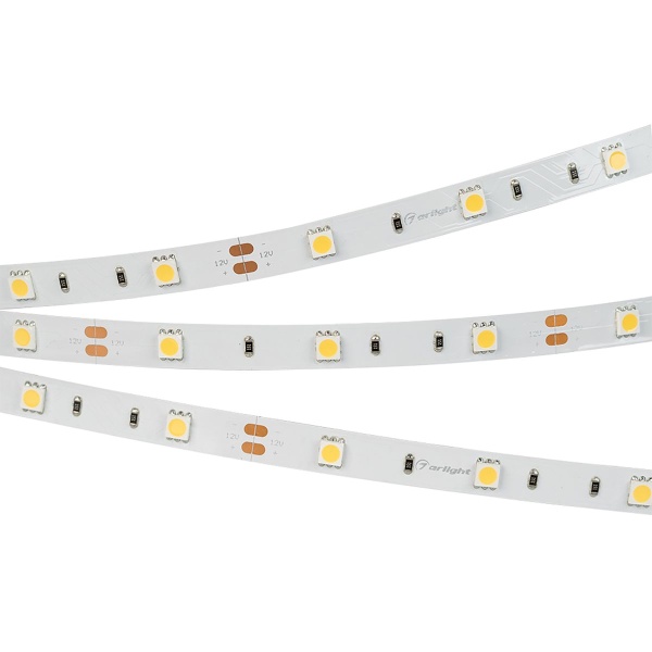 Светодиодная лента Arlight 7,2W/m 30Led/m 5060SMD теплый белый 5M RT-B30-10mm 12V Warm2700 010594(2)