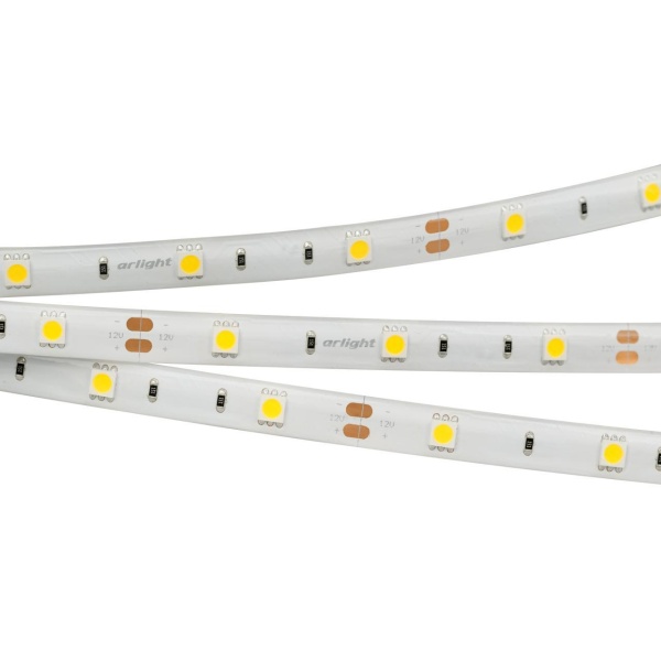 Светодиодная влагозащищенная лента Arlight 7,2W/m 30LED/m 5060SMD дневной белый 5M 016843(2)