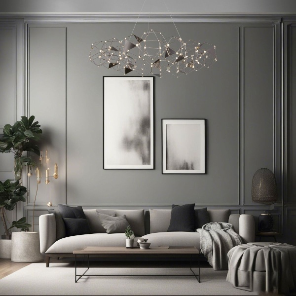 Подвесная светодиодная люстра Eurosvet Uma 90369/15 черный жемчуг